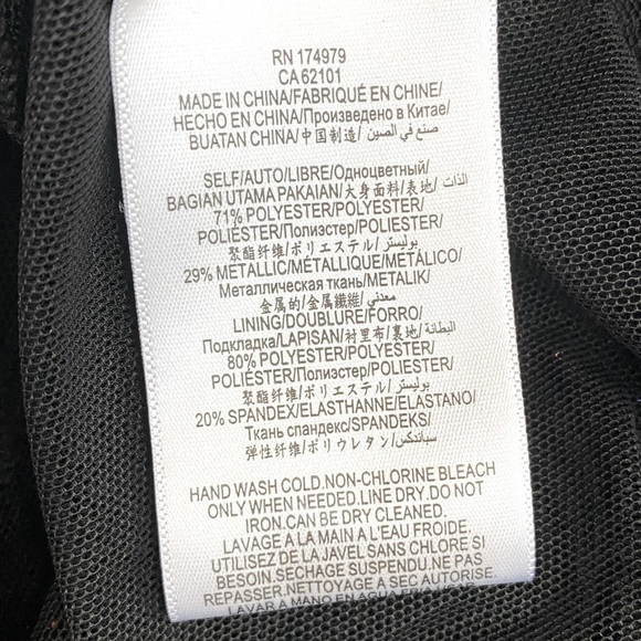 BCBGMaxAzria Metallic Stripe Pleated Gown Purple XXS - Picture 5 of 16